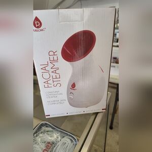 Pursonic Facial Steamer in White and Red